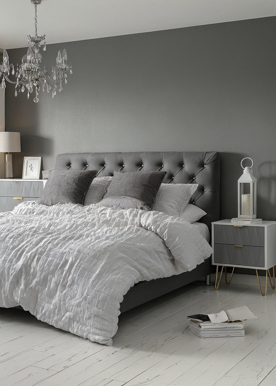 Komplet białej pościeli z bawełny - obrazek 3