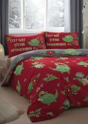 Poszwa na kołdrą Bedlam Santasaurus