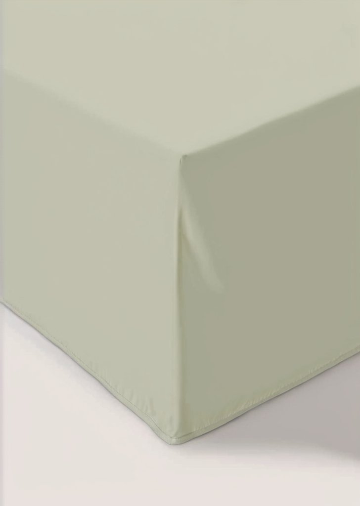 Zielone, bardzo głąbokie prześcieradło (180 nitek)