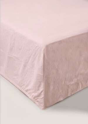 Różowe, bardzo głąbokie prześcieradło (180 nitek)