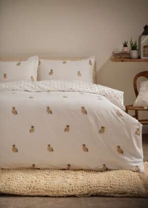 Kremowy zestaw pościeli pikowanej Cockapoo