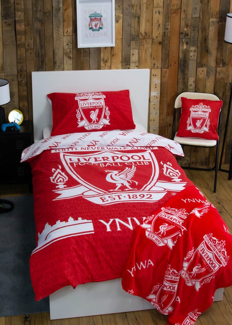 Dwustronny zestaw poszewek na kołdrą w kolorze Liverpool