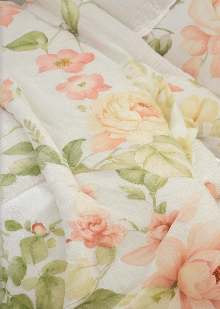 Zestaw dwustronnych, naturalnych poszewek na kołdrą typu flourette - obrazek 3