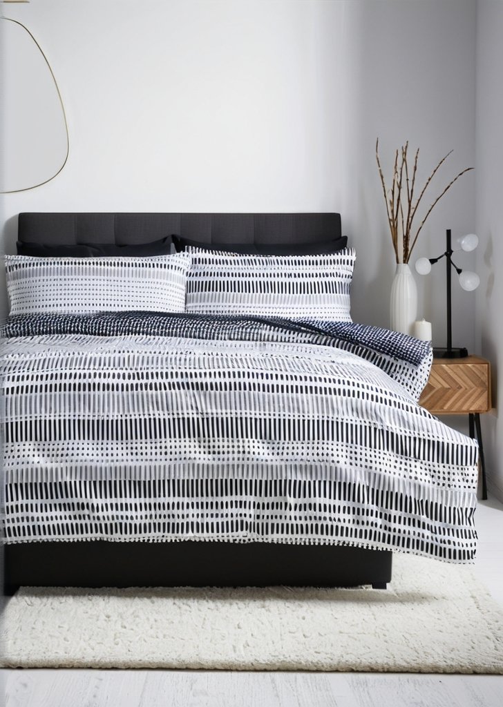 Zestaw pościeli w czarne kropki