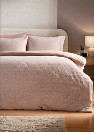Zestaw pościeli z polaru w kolorze różowym