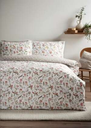 Kremowa pościel w zimowe liście