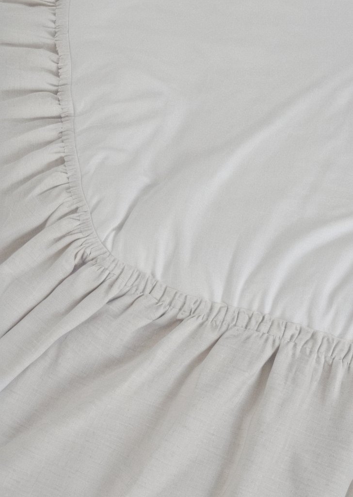 Szare szczotkowane prześcieradło - obrazek 2