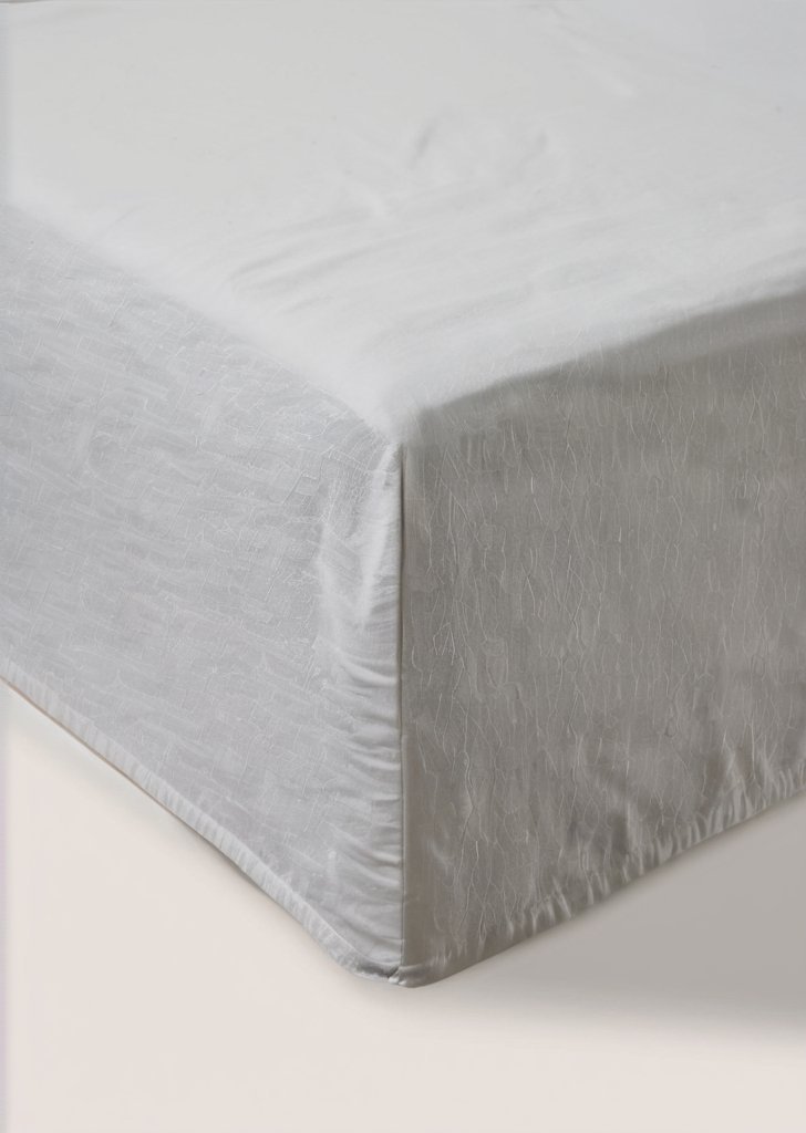 Szare szczotkowane prześcieradło