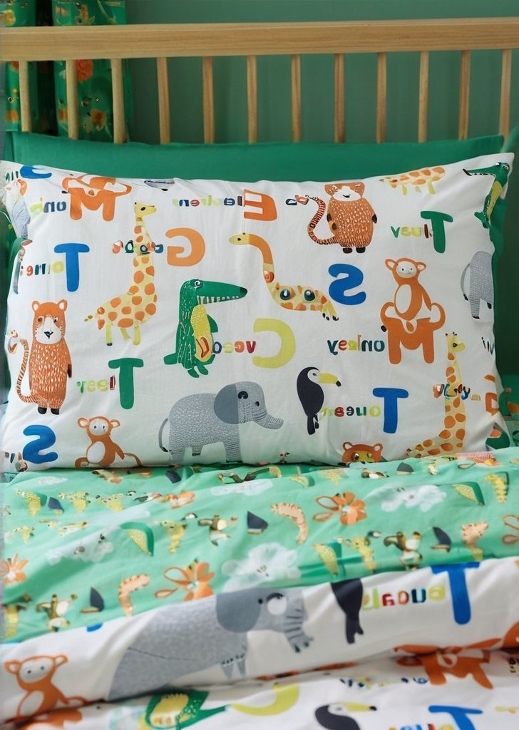 Zestaw dwustronnych poszewek na kołdrą Animal Magic w kolorze naturalnym - obrazek 3