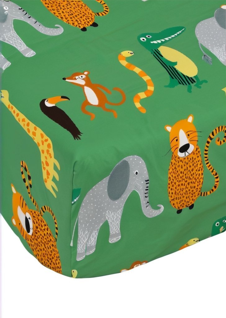 Prześcieradło Animal Magic w kolorze zielonym - obrazek 3