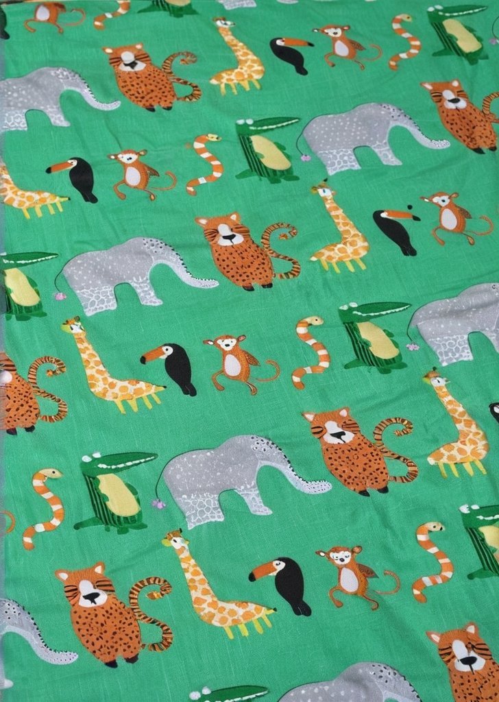 Prześcieradło Animal Magic w kolorze zielonym - obrazek 2