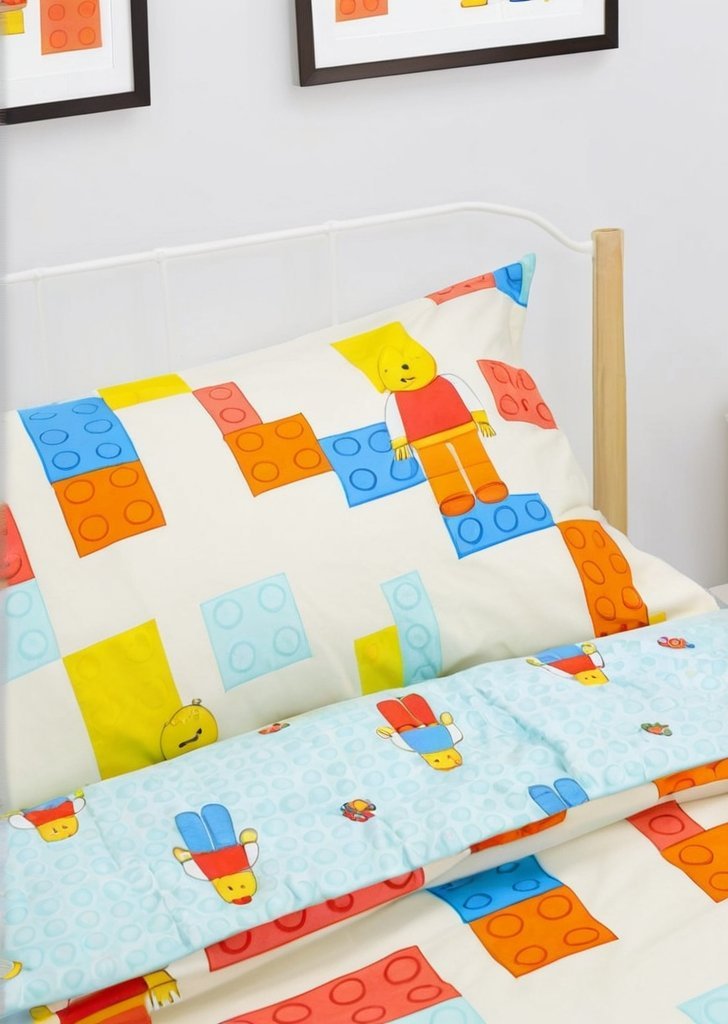 Wielobarwna poszwa na kołdrą Lego Colorblock - obrazek 3